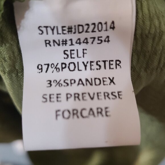 Olive green midi-length dress - Picture 2 of 6